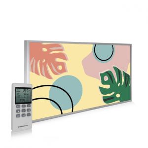 595x995 Abstract Leaves Picture NXT Gen Infrared Heating Panel 580W - Electric Wall Panel Heater