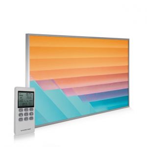 795x1195 Abstract Lines Picture NXT Gen Infrared Heating Panel 900W - Electric Wall Panel Heater