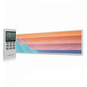 350W Abstract Lines UltraSlim Picture NXT Gen Infrared Heating Panel - Electric Wall Panel Heater