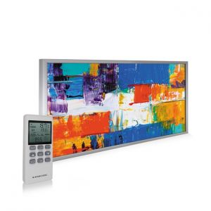 595x1195 Abstract Paint Image NXT Gen Infrared Heating Panel 700W - Electric Wall Panel Heater