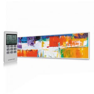 350W Abstract Paint UltraSlim Picture NXT Gen Infrared Heating Panel - Electric Wall Panel Heater