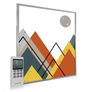 995x1195 Abstract Mountains Picture NXT Gen Infrared Heating Panel 1200W - Electric Wall Panel Heater