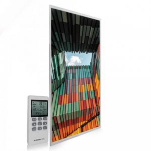 595x1195 Geometric Architecture Image NXT Gen Infrared Heating Panel 700W - Electric Wall Panel Heater