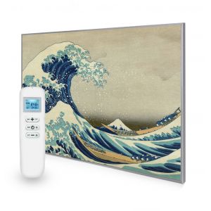 995x1195 Great Wave off Kanagawa Picture Nexus Wi-Fi Infrared Heating Panel 1200W - Electric Wall Panel Heater