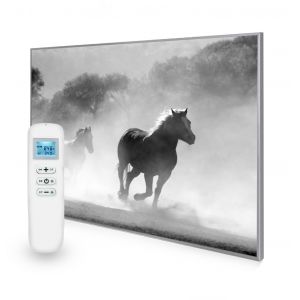 995x1195 Galloping Stallions Picture Nexus Wi-Fi Infrared Heating Panel 1200W - Electric Wall Panel Heater