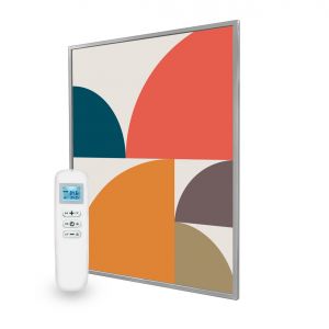 995x1195 Abstract Circles Image Nexus Wi-Fi Infrared Heating Panel 1200W - Electric Wall Panel Heater