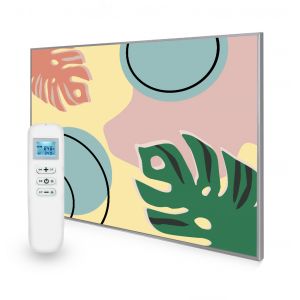 995x1195 Abstract Leaves Picture Nexus Wi-Fi Infrared Heating Panel 1200W - Electric Wall Panel Heater
