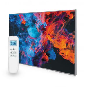 995x1195 Dancing Smoke Picture NXT Gen Infrared Heating Panel 1200W - Electric Wall Panel Heater