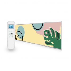 350W Abstract Leaves UltraSlim Picture Nexus Wi-Fi Infrared Heating Panel - Electric Wall Panel Heater