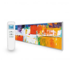350W Abstract Paint UltraSlim Picture Nexus Wi-Fi Infrared Heating Panel - Electric Wall Panel Heater