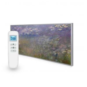 595x1195 Water Lilies Picture Nexus Wi-Fi Infrared Heating Panel 700W - Electric Wall Panel Heater