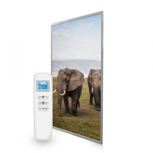 595x1195 Elephants Crossing Picture Nexus Wi-Fi Infrared Heating Panel 700W - Electric Wall Panel Heater