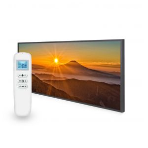 595x1195 Mountain Sunset Picture Nexus Wi-Fi Infrared Heating Panel 700w - Electric Wall Panel Heater