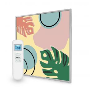 595x595 Abstract Leaves Image Nexus Wi-Fi Infrared Heating Panel 350W - Electric Wall Panel Heater