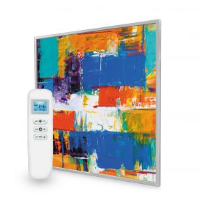 595x595 Abstract Paint Image Nexus Wi-Fi Infrared Heating Panel 350W - Electric Wall Panel Heater