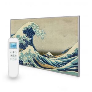 795x1195 Great Wave Off Kaganawa Image Nexus Wi-Fi Infrared Heating Panel 900W - Electric Wall Panel Heater
