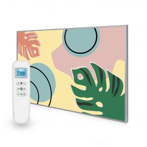 795x1195 Abstract Leaves Picture Nexus Wi-Fi Infrared Heating Panel 900W - Electric Wall Panel Heater