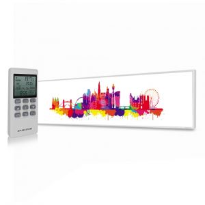 350W London Skyline Splash UltraSlim Picture NXT Gen Infrared Heating Panel - Electric Wall Panel Heater