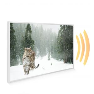 795x1195 Persian Snow Leopard Image NXT Gen Infrared Heating Panel 900w - Electric Wall Panel Heater
