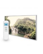 595x995 Forest Waterfall Picture Nexus Wi-Fi Infrared Heating Panel 580W - Electric Wall Panel Heater