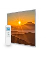595x595 Sunset Mountains Picture Nexus Wi-Fi Infrared Heating Panel 350W - Electric Wall Panel Heater