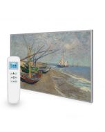 795x1195 Fishing Boats on the Beach at Saintes Maries Picture Nexus Wi-Fi Infrared Heating Panel 900W - Electric Wall Panel Heater